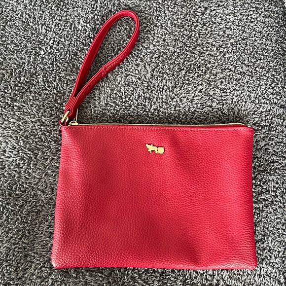 Mathew and Julian Cherry Red Wristlet - Picture 1 of 9